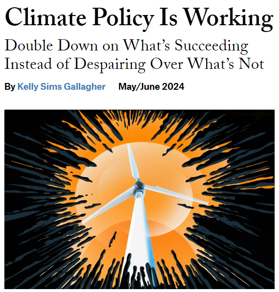 “The climate crisis need not inspire resignation or dread,” writes Dean ad interim @kellysgallagher in a piece for @ForeignAffairs. “That is because the strategy to tackle climate change that governments have developed in the last 30 years is working.” foreignaffairs.com/world/climate-…