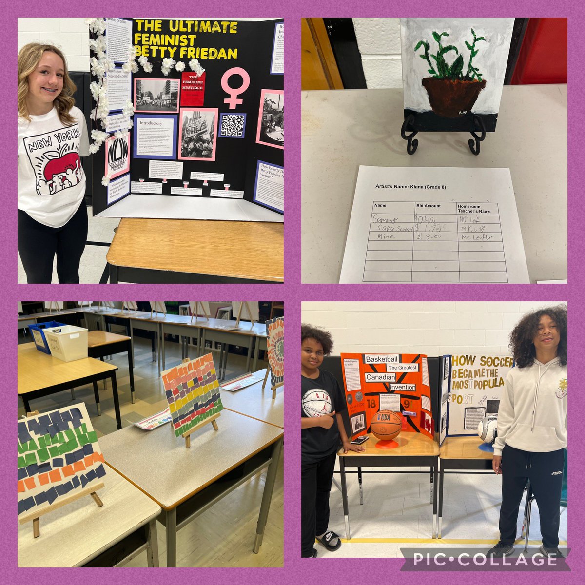 Our grade 8s (and one Grade 3 History enthusiast) did an amazing job presenting their Heritage Fair projects at our Spring Arts Showcase. Thanks to all of our families who came out to support our students and our Scholastic Book Fair! <a href="/dsbn/">District School Board of Niagara</a>