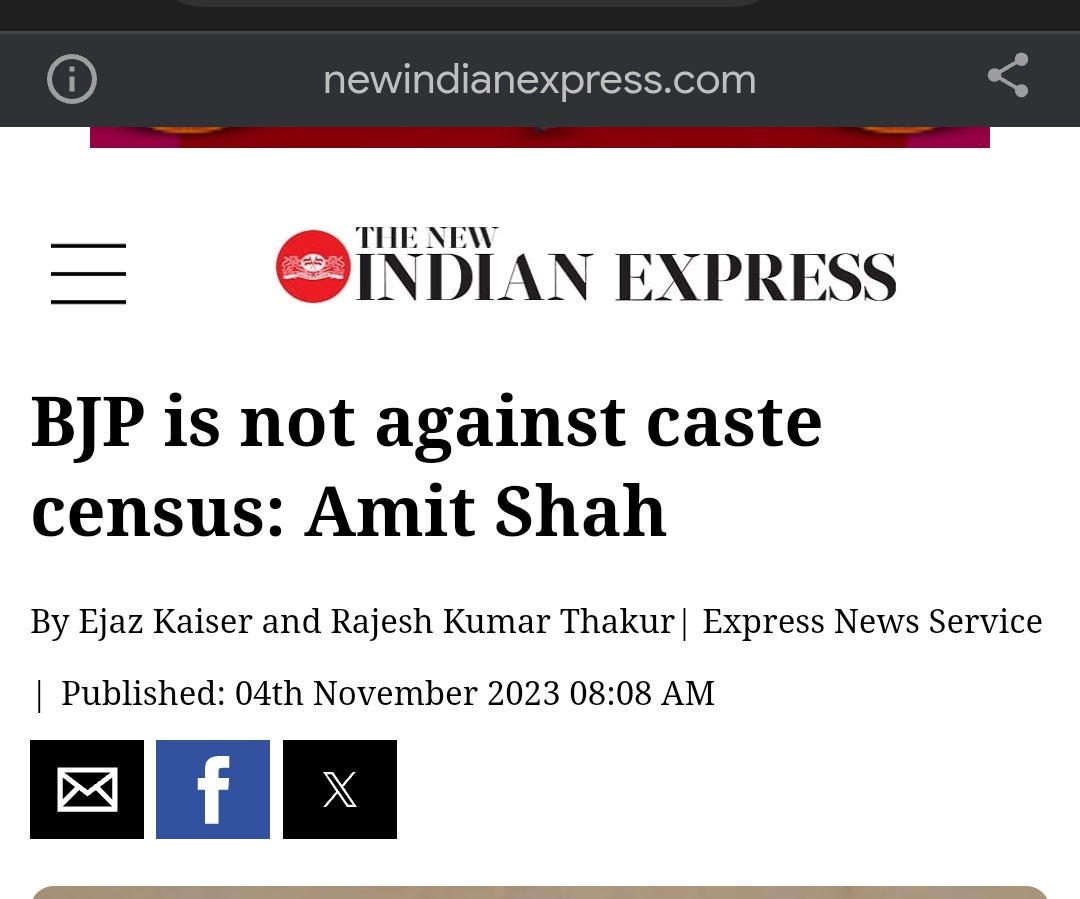 @Amockx2022 मोदी BJP ने भी जाति जनगणना को समर्थन दिया है।