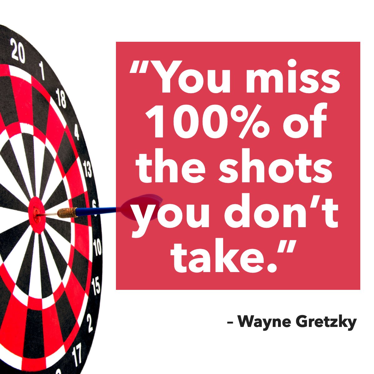 When you have a goal or a dream, but you don’t take a shot at it, you miss the opportunity to score, win, or get what you want. 

In order to fulfill your dream, it’s crucial that you take a chance. 🎯

#opportunities #newopportunities #workopportunities