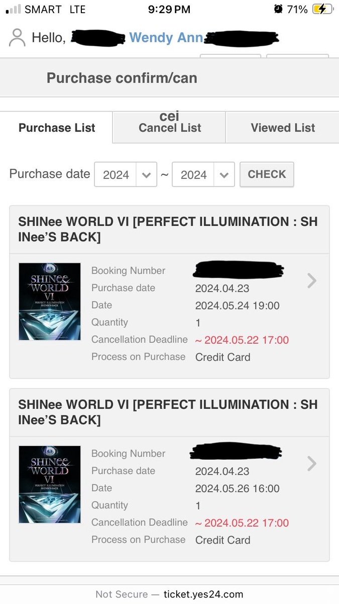 Still got no Visa, no airfare, no hotel.. Still worried about how to go to the city after the con on the 24th if accom is not in Incheon, Still worried about time of arrival in Korea on the 24th.. But I bought tix anyway.. Leave it to fate I guess. @SHINee #샤이니 #SHINee