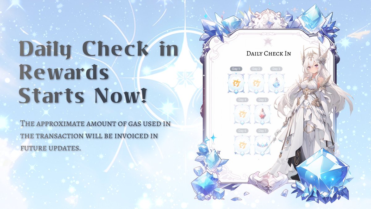 🔱BLAST FANTASY Daily Check In 🔱

Daily Check In just started🚀

You can earn BFP and Items by logging in daily💎

As a celebration, we host a giveaway campaign for great prizes!

How to join is in discord!
discord.gg/e6QPe64BGa

#BLASTFANTASY #BLAST_L2