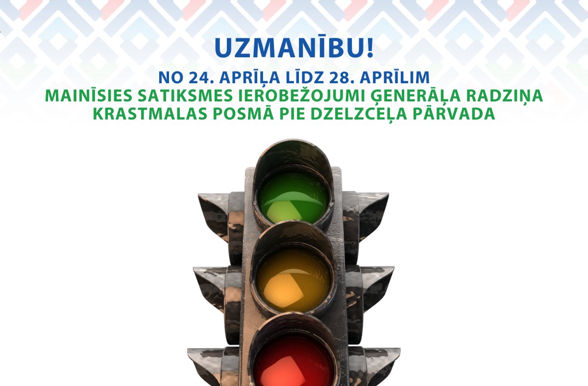 BERERIX's tweet photo. No 24. 04 līdz 28. 04, mainīsies satiksmes ierobežojumi Ģenerāļa Radziņa krastmalā.
• 16.00 – 23.00 satiksme divās joslās katrā no braukšanas virzieniem.
• 23.00 – 05.00 satiksme virzienā no centra tiks slēgta, bet virzienā uz centru paliek divas braukšanas joslas.
#BERERIX https://t.co/Cfd0BisdF8