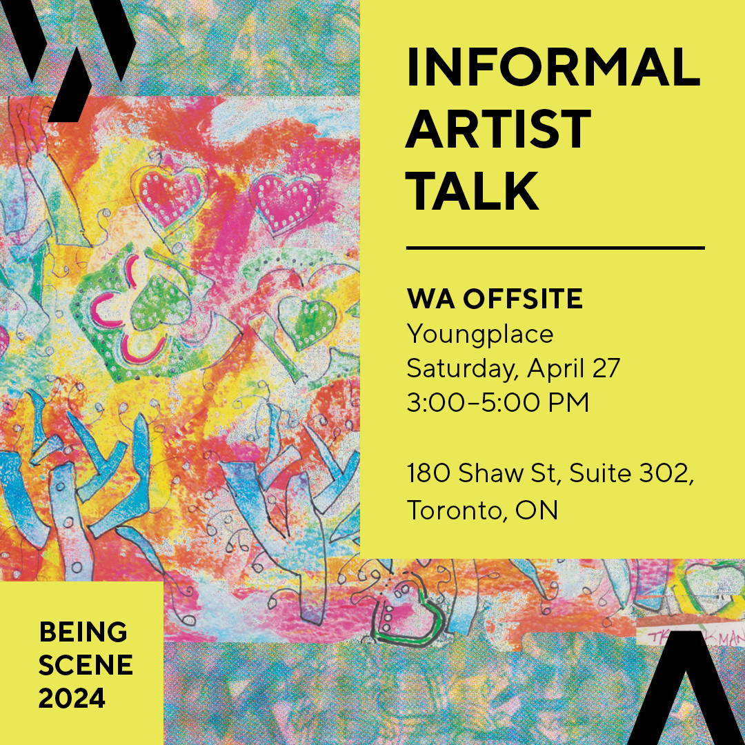 🧑‍🎨 Join us this Saturday for an informal artist talk as part of our Being Scene Exhibition at Workman Arts OFFSITE at Youngplace (@youngplaceto)! For more information please visit: workmanarts.com/being-scene/ #BeingScene2024 #ArtExhibition #TorontoArts #TorontoArtist