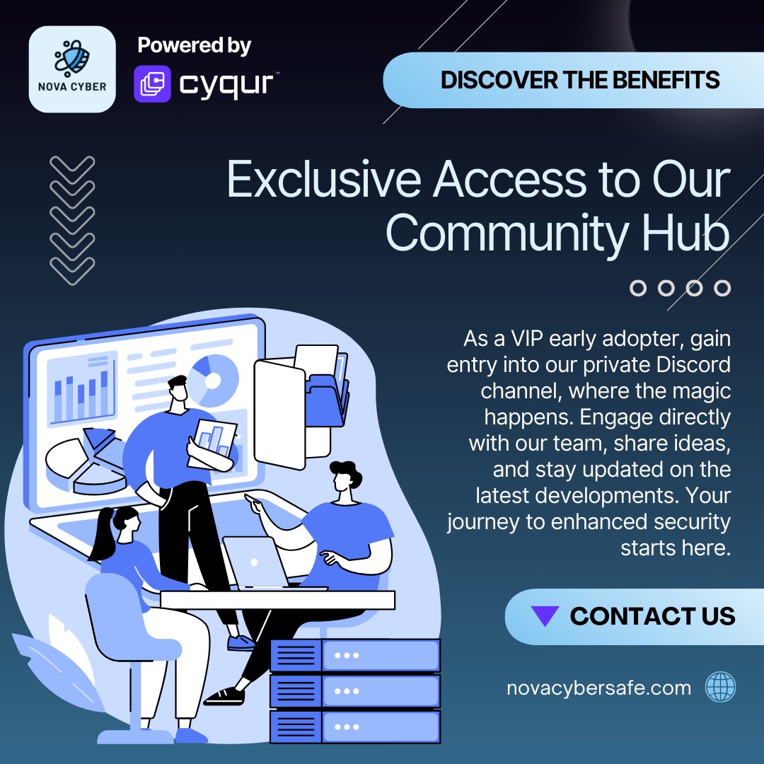 Gain access to our exclusive community hub as a VIP early adopter. Dive into our private Discord channel, where the magic of innovation happens. Connect with our team, share your thoughts, and stay ahead of the curve with the latest updates.