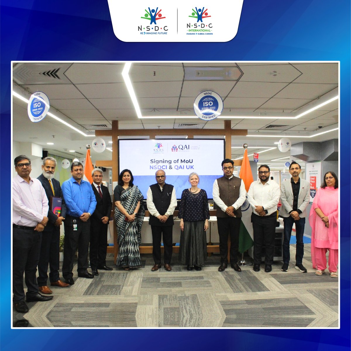 #NSDCInternational and Qualification & Assessment International (#QAI) signed MoU to help Indian healthcare workers find jobs overseas. QAI will test and train NSDCI candidates, while NSDC International will work with QAI to prepare Indian healthcare workers for international job