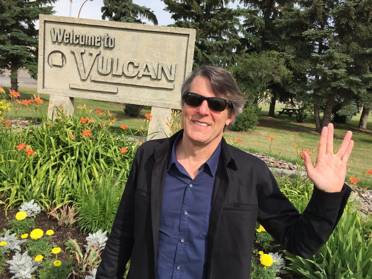 Vulcan, Alberta, 2016. I was invited there to say a few words about my dad in front of a commemorative statue of Spock. Vulcan has an annual Star Trek convention, an incredible collection of memorabilia and simply loves all things Trek. It's worth the trip!