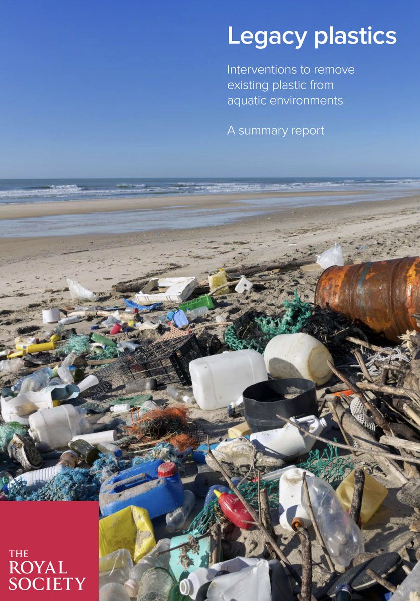 To support @UNEP #INC4 #plastictreaty negotiations in #Ottowa the UK Academy of Science @royalsociety has launched a report on plastic clean-up technologies. Huge thanks to @ProfRThompson for your time and patience on this one! royalsociety.org/news-resources…