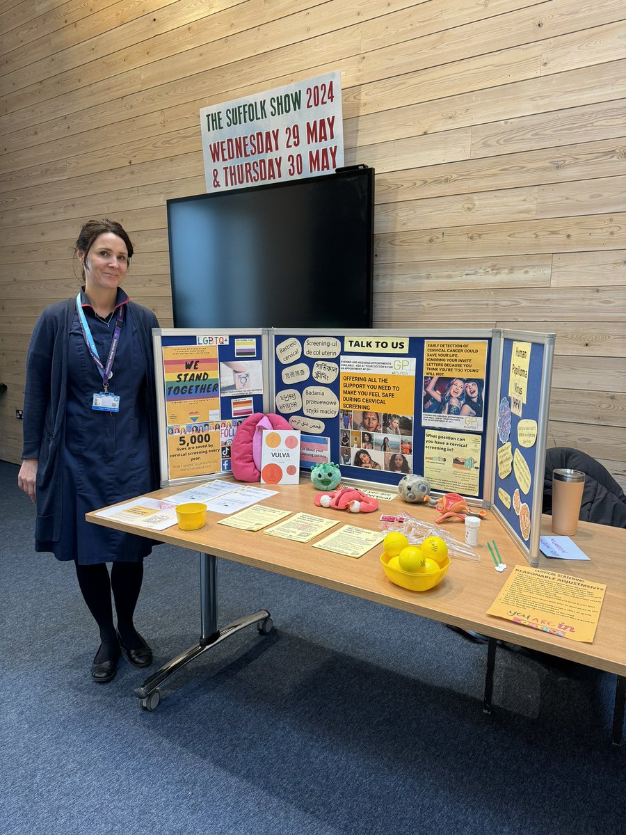 Cervical Screening Health Educator, Assessor & Trainer, Hannah and Cervical Screening Admin Assistant Ashleigh are at the Training Hub Event for Social Prescribers this afternoon at Trinity Park💛