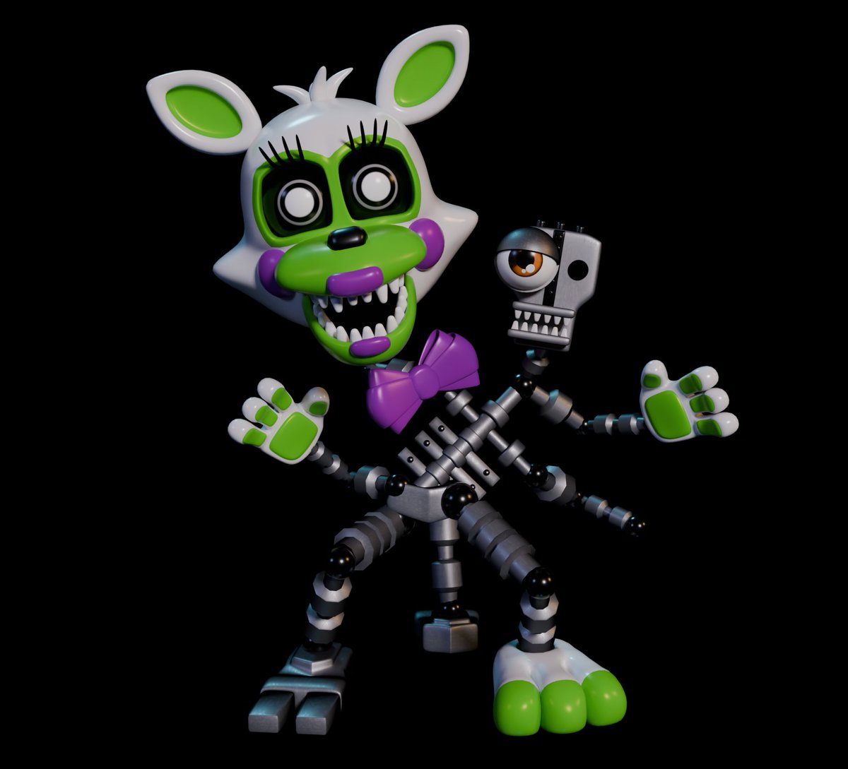 teroc_'s tweet photo. Tangle fnaf world render because I'm TIRED of using low quality gif from wiki https://t.co/6UZAwaDzyM