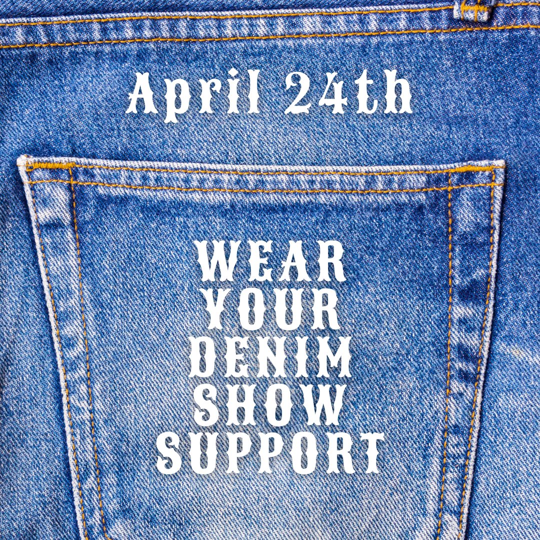 Denim Day 2024 is TOMORROW! Join the movement by wearing your denim and showing support for survivors. Learn more about the history and impact of Denim Day globally by visiting: denimday.org/why-denim