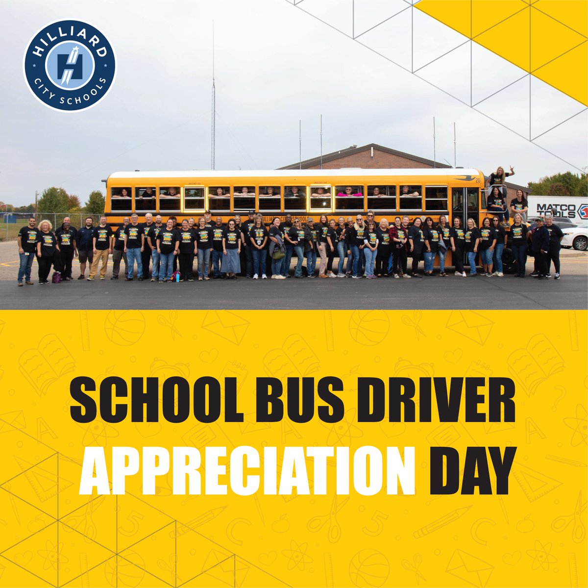 Today, we celebrate our amazing bus drivers who play a vital role in ensuring the safety and well-being of our students every day. Thank you for your dedication and commitment to keeping our children safe on their journey to and from school. We appreciate everything you do!