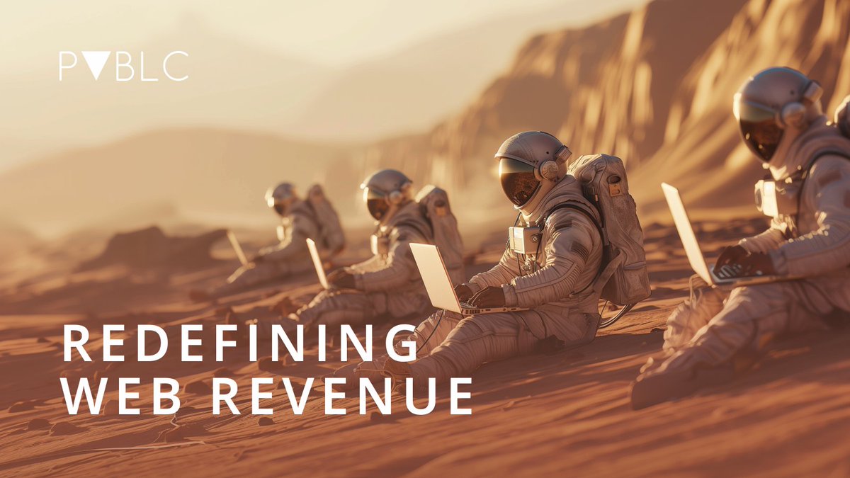 WeArePUBLC's tweet photo. 🚨The revenue model of the web is broken!

Instead of empowering users, it often exploits them. 
But PUBLC is here to change that narrative and revolutionize the landscape🧵👇 https://t.co/4e6br0VplT