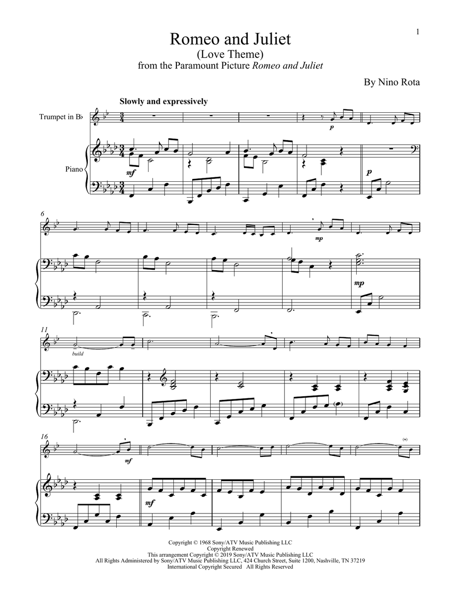 Henry Mancini Romeo And Juliet (Love Theme) Sheet Music Notes freshsheetmusic.com/henry-mancini-… #henrymancini #moonriver #music