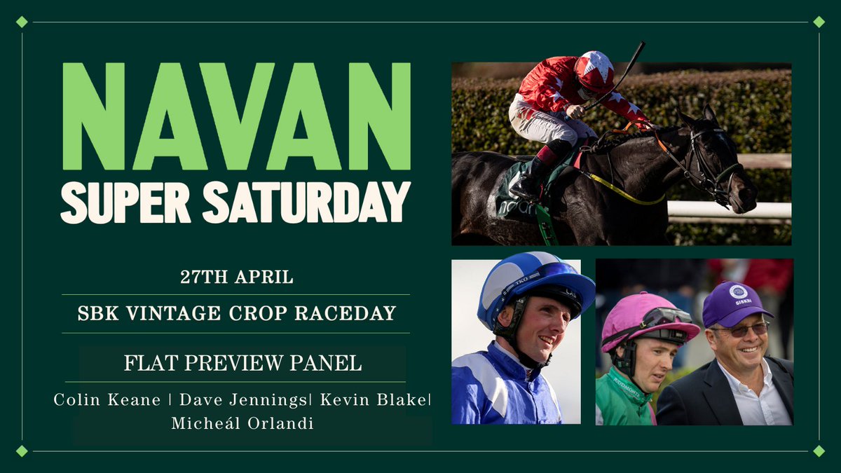 Exclusive ITBA Offer! 📢We are delighted to offer ITBA members €15 admission to the Flat Preview Panel on ✨Super Saturday✨ at Navan featuring the 𝐒𝐁𝐊 𝐕𝐢𝐧𝐭𝐚𝐠𝐞 𝐂𝐫𝐨𝐩 𝐒𝐭𝐚𝐤𝐞𝐬 🏇 📍 Sat 27th April ⏰ 12.30pm - 1.30pm 🎟️ Tickets for Flat Preview €15 to ITBA…