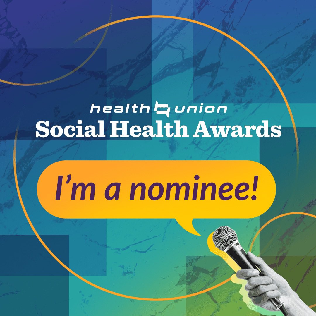 Quel honneur d’être nommée cette année encore pour le prix Community Cultivator aux #socialhealthawards 💚 Un gros merci! N’oubliez pas que vous pouvez nommer des gens/groupes qui font une différence dans plusieurs catégories (et/ou voter pour eux) jusqu’au vendredi 3 mai! 👍