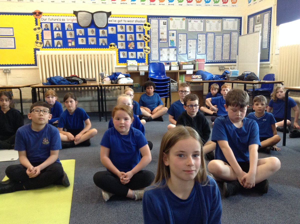 latimerprimary's tweet photo. 4LV love their yoga! We are learning to control our breathing whilst we complete our shoulder roles, this helps develop our physical and mental wellbeing. #activelatimer #latimerpe #calmness #positivity #namaste #4LV https://t.co/L0Hna8A4Qv