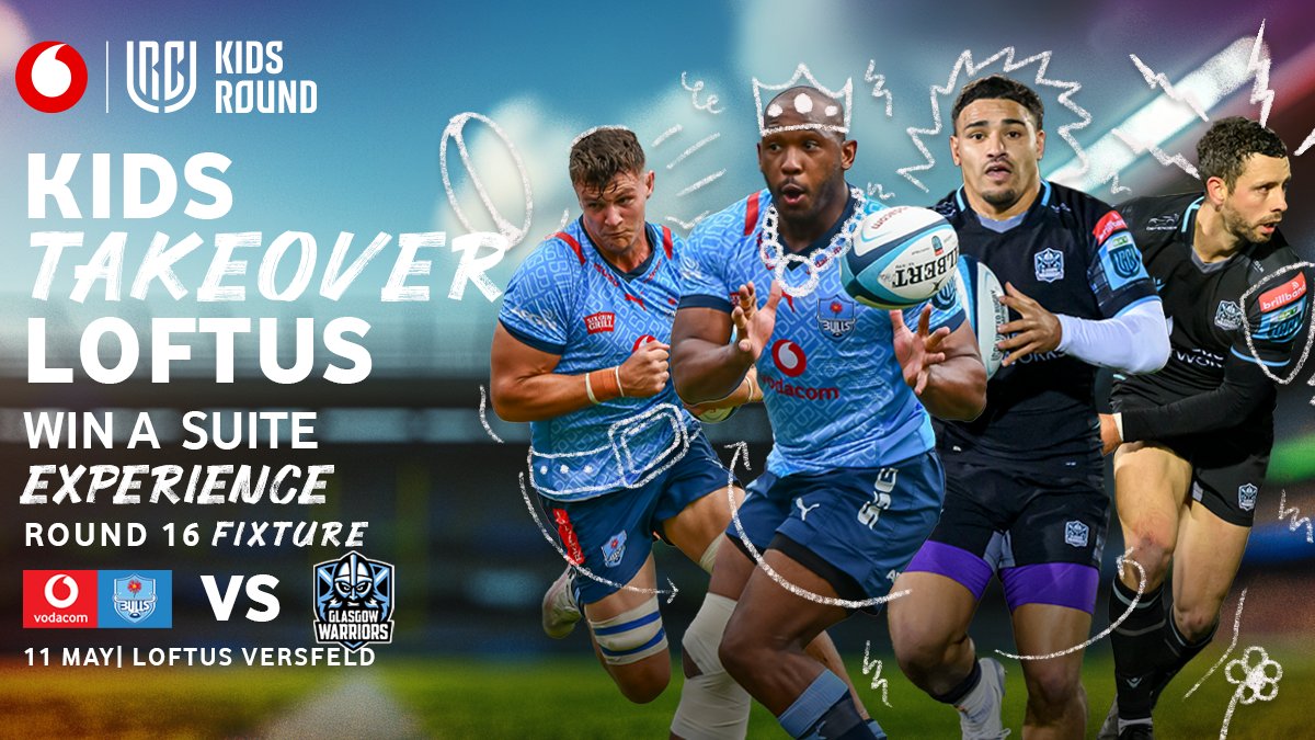 For #KidsRound, @Vodacom’s droppin’ a Suite Experience for the squad! 👊 ENTER NOW and you could join the squad at the @Vodacom RED Kid’s Suite when the Vodacom @BlueBullsRugby take on @GlasgowWarriors at Loftus. 🥤🎉 bit.ly/3VUEMqY
