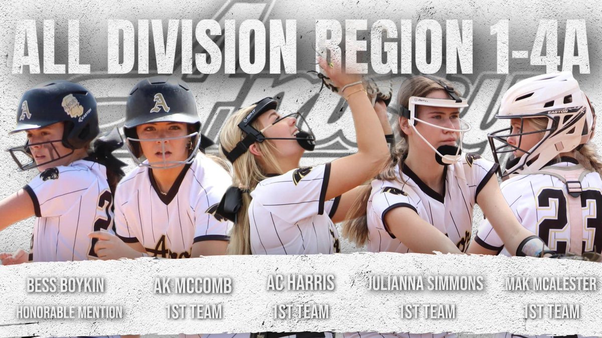 Congratulations to these five for being selected for All Division 1-4A 💪🏽🐾🥎