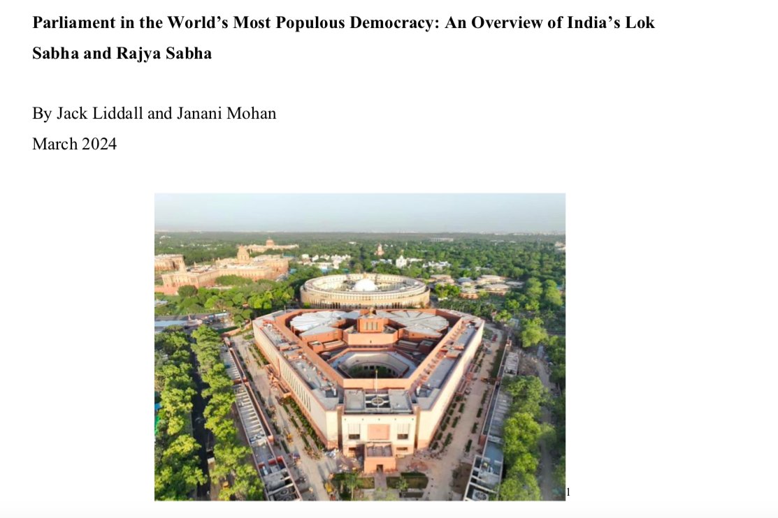 You can now read the latest publication on our world map of parliaments! @JackLiddall and Janani Mohan give an overview of the Indian @LokSabhaSectt and @RajyaSabha 🇮🇳 @Dept_of_POLIS @CamGeopolitics @stjohnscam @Cambridge_Uni @EdinburghPIR @EdinburghUni bit.ly/3JxC6Ii