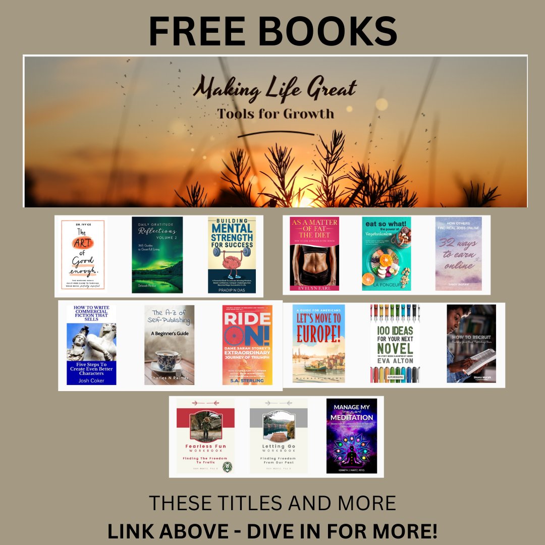 LINK: books.bookfunnel.com/makinglifegrea…
#SelfImprovementBooks #LifeChangingReads #PersonalGrowth #InspirationalBooks #AchieveYourGoals