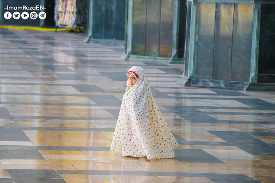 In this young age she is following the sunnah of Bibi Zahra (s) and Bibi Zainab (s) 🖤