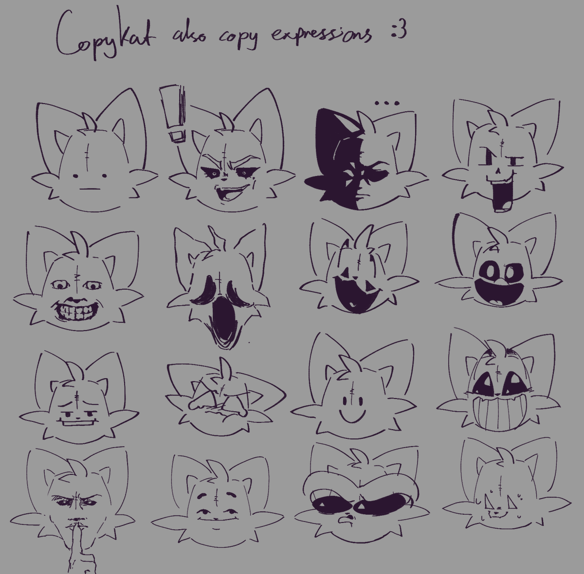 HuskyiiJrdn's tweet photo. Pancake CopyKat + affectionate doodles + copy expressions

#SmilingCritters #SmilingCrittersOC #catnap oc https://t.co/JuWuW2S5s9