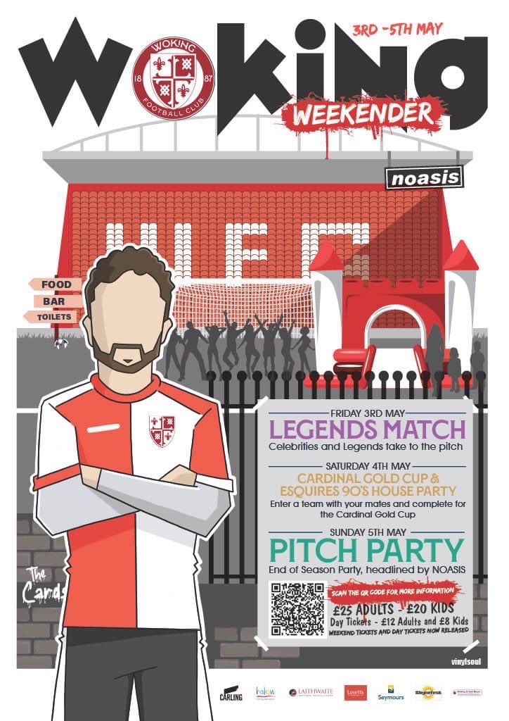 This is going to be a special one for us…2.30pm, Sunday 5th May @wokingfc #kidsrock #bringingthenoise