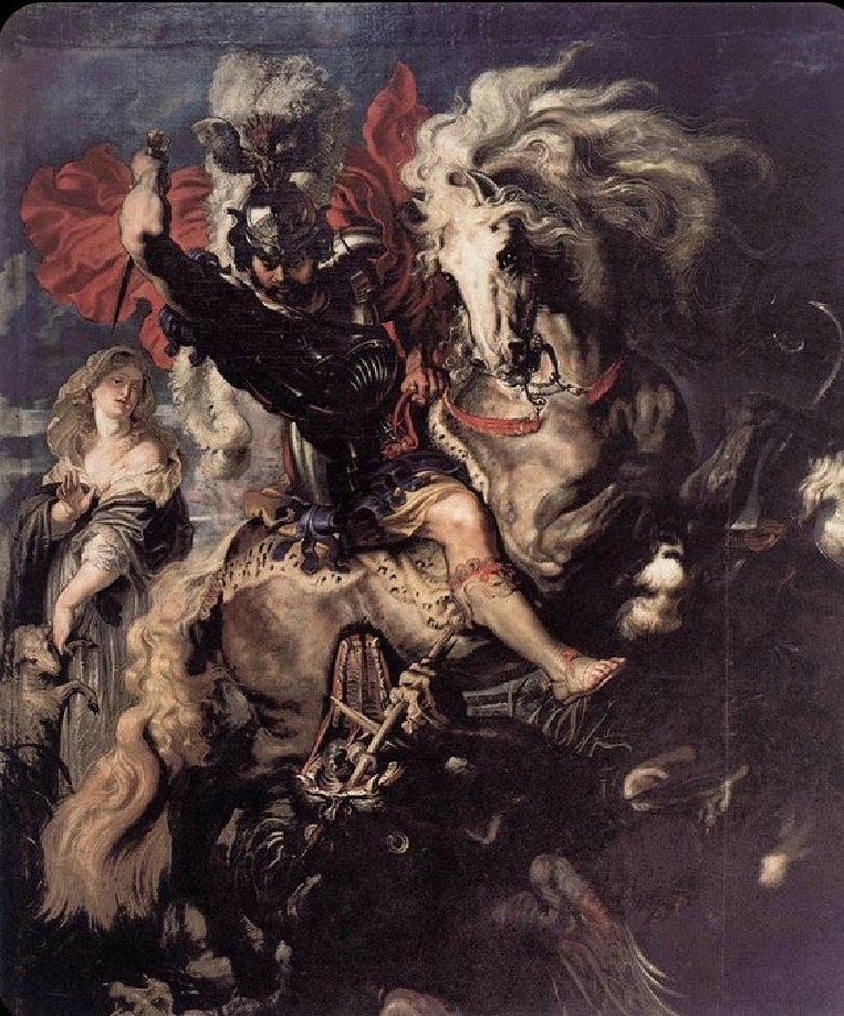 San Jorge y el Dragón. #Rubens
