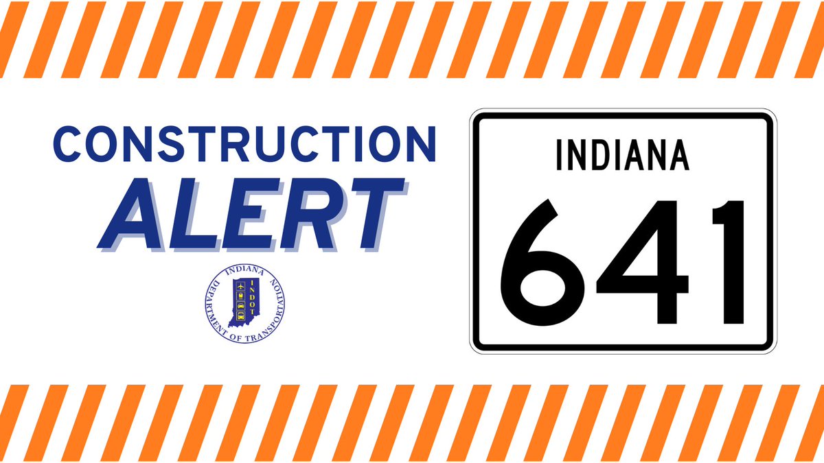 🚧🦺Drivers may notice work on the shoulders of S.R. 641 and underneath the overpass over McDaniel Road in Vigo Co. Crews will be doing maintenance until the summer, with lane closures on McDaniel. Please keep worker safety top-of-mind while traveling through the area!