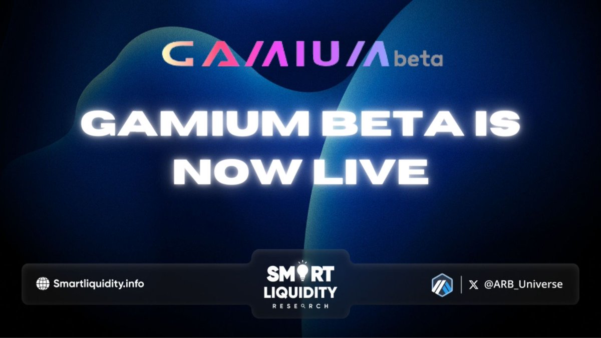 🗞 @Gamiumcorp Beta is now live!

🗞 #Gamium's mission is to provide the first real Metaverse with a real economy for everyone

🔽 VISIT
gamium.world/welcome
#ARB_Universe