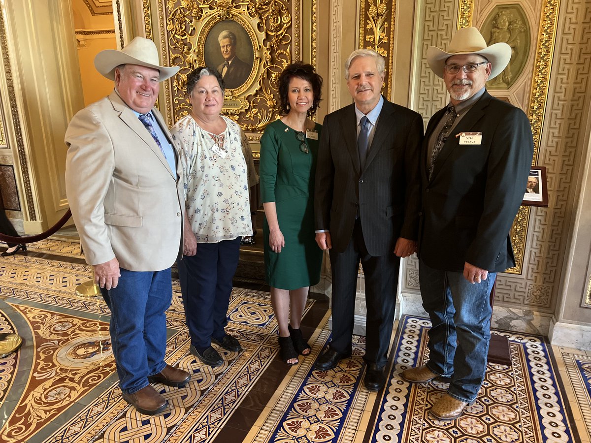 .@NDStockmen came to the Capitol to talk about their priorities for the Farm Bill and how we can continue to support North Dakota’s cattle industry.