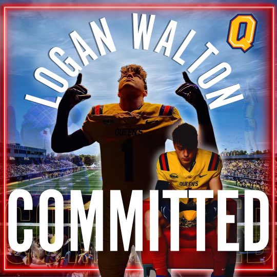 Logan walton (@_loganwalton_) on Twitter photo Very excited to announce my commitment to Queens๐ท๐ด๐ท๐ด๐ท๐ด @NXT_LVLFootball <a href="/CoachNezQU/">Coach Nesbitt</a> <a href="/Queens_Football/">Queen's Football</a> Very excited to announce my commitment to Queens๐ท๐ด๐ท๐ด๐ท๐ด @NXT_LVLFootball <a href="/CoachNezQU/">Coach Nesbitt</a> <a href="/Queens_Football/">Queen's Football</a>