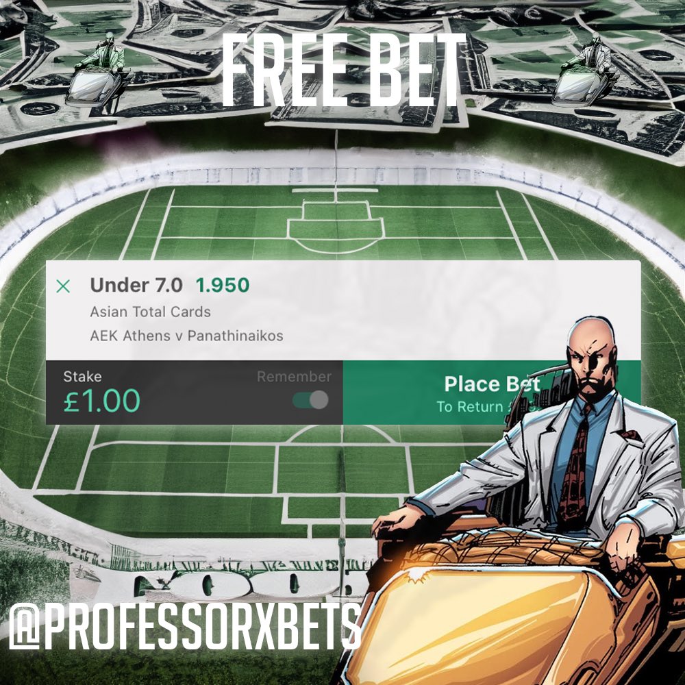 💰FREE MIDWEEK BET💰 🇬🇷 Super League 1 AEK Athens vs Panathinaikos 24 Apr 18:30 U 7.0 Asian Cards | 1.00 u @ 1.95