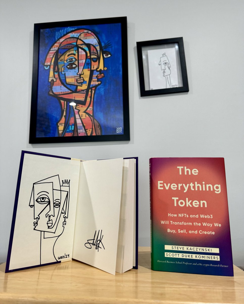Let’s spread some good vibes with a giveaway! I have a couple copies of The Everything Token with an original hand-drawn @GabrielJWeis art piece and my signature. For a chance to win one: ❤️Like ♻️Retweet 🫶Tag someone you admire in the replies Winner picked in ~24 hours.