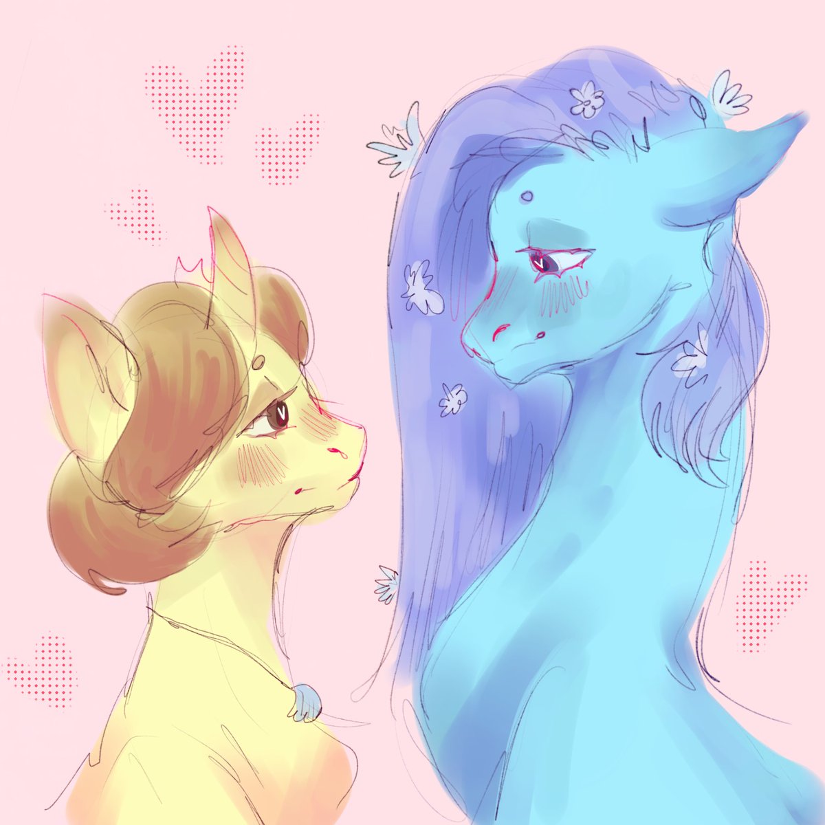 My pony girls !! #oc #art #sketch #pony #mlp