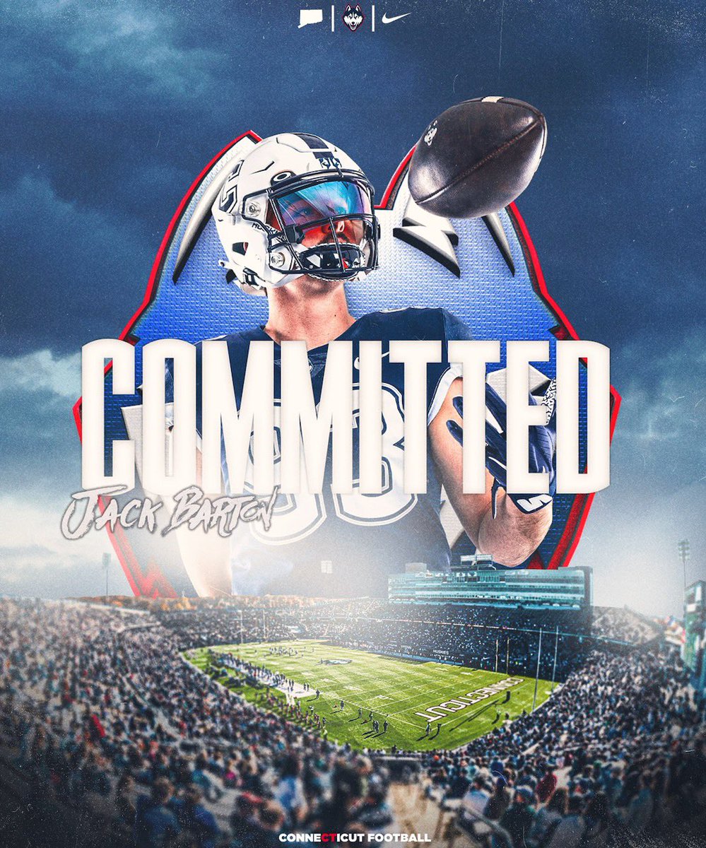 JackFBarton's tweet photo. Thankful for my teammates and the athletic training staff at @GeorgiaTechFB. 

Always thankful to @PaladinFootball for an unforgettable 5 years.

After a lot of thought and consideration, I’ve decided to play my last CFB season with @UConnFootball! Big things to come. #GoHuskies https://t.co/Z823QrM574