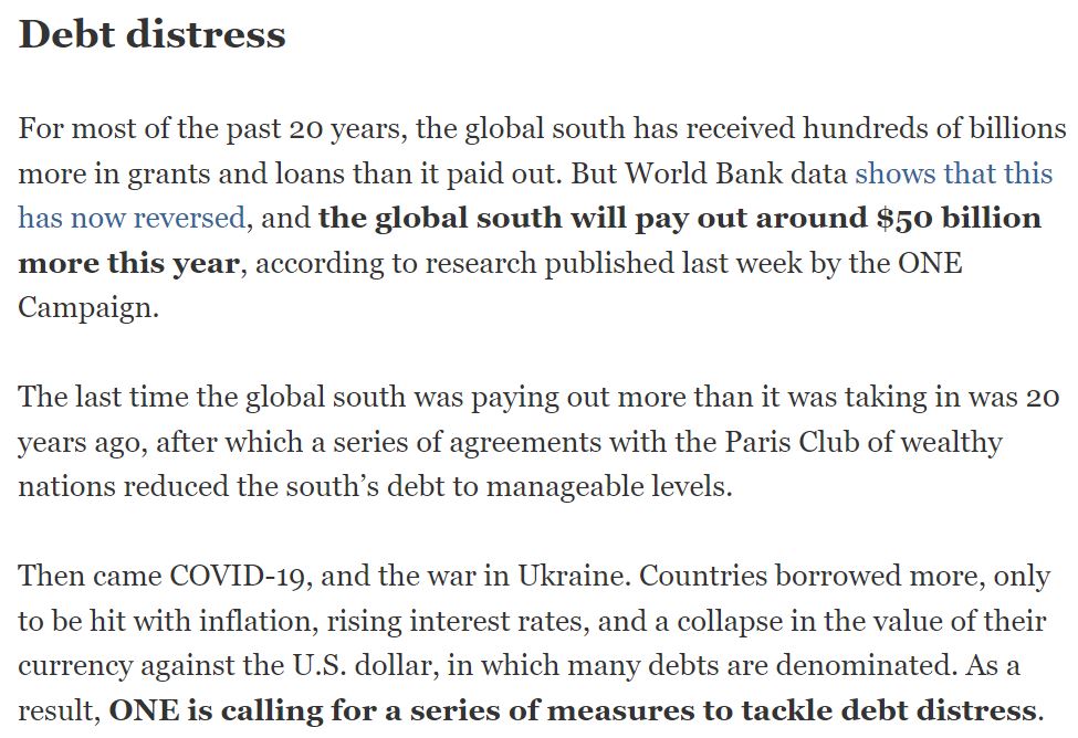 Thanks to @Devex for featuring @ONE Campaign's new analysis on the money flowing out of developing economies. data.one.org/data-dives/net…