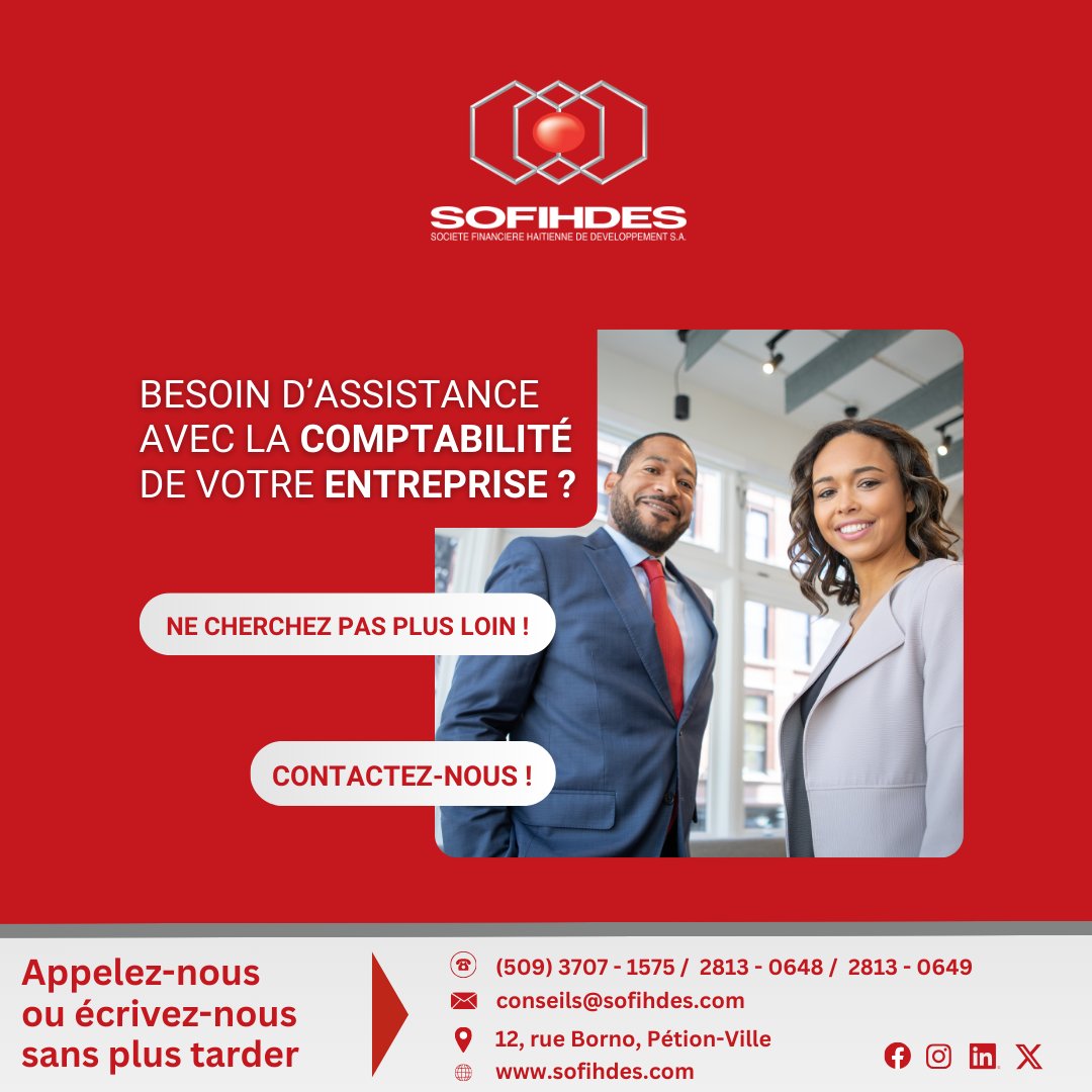 sofihdesht's tweet image. Avez-vous besoin d’assistance avec la comptabilité́ de votre entreprise ?
Ne cherchez pas plus loin !
Contactez-nous dès aujourd'hui pour bénéficier de l'assistance d'un professionnel.

#sofihdesht #comptabilite #entreprise