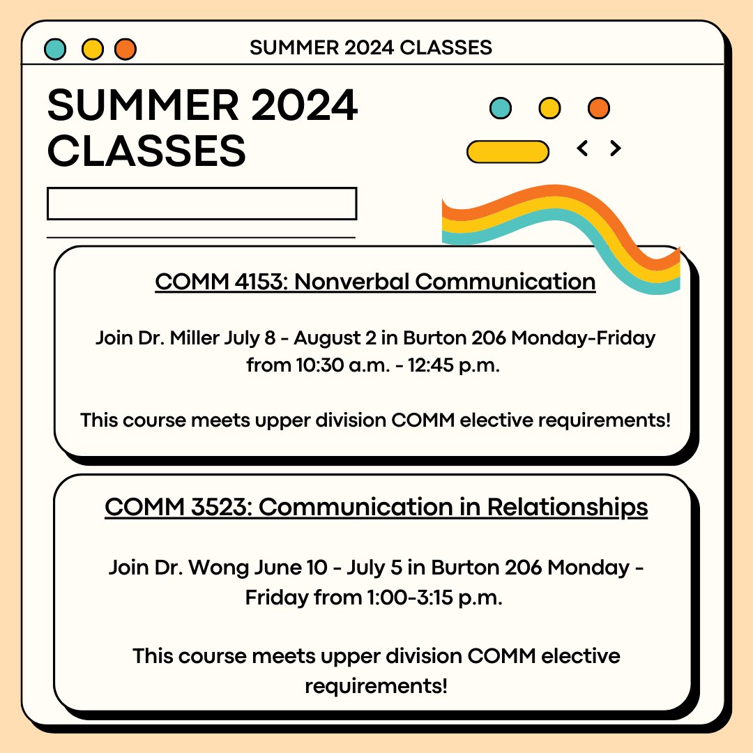 Good morning, here is this week's Department of Communication Newsletter! We hope everyone has a great end of the semester and good luck with finals!