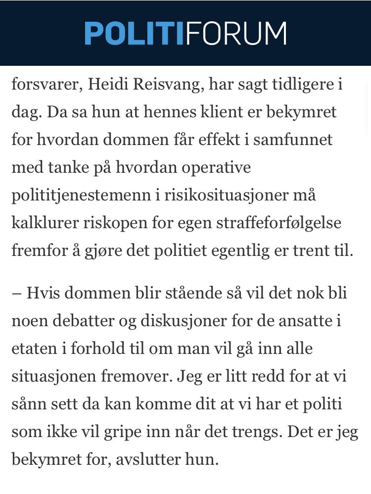 Politiforbundet er redd for at
politiet ikke vil gripe inn hvis man uvilkårlig ikke for lov å dundre 13 knyttneveslag i hodet på den man skal ta kontroll på?  
I all seriøsitet så vil jeg oppfordre politifolk i å gå i seg selv og vurdere om hvordan man ønsker å fremstå: