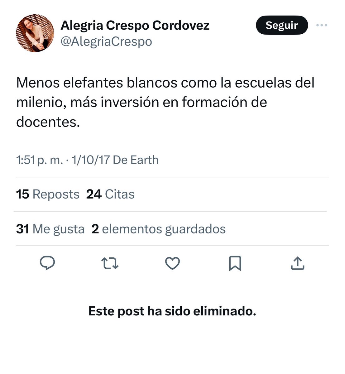 Vamos a ver qué piensa la nueva Ministra de Educación de las escuelas public......