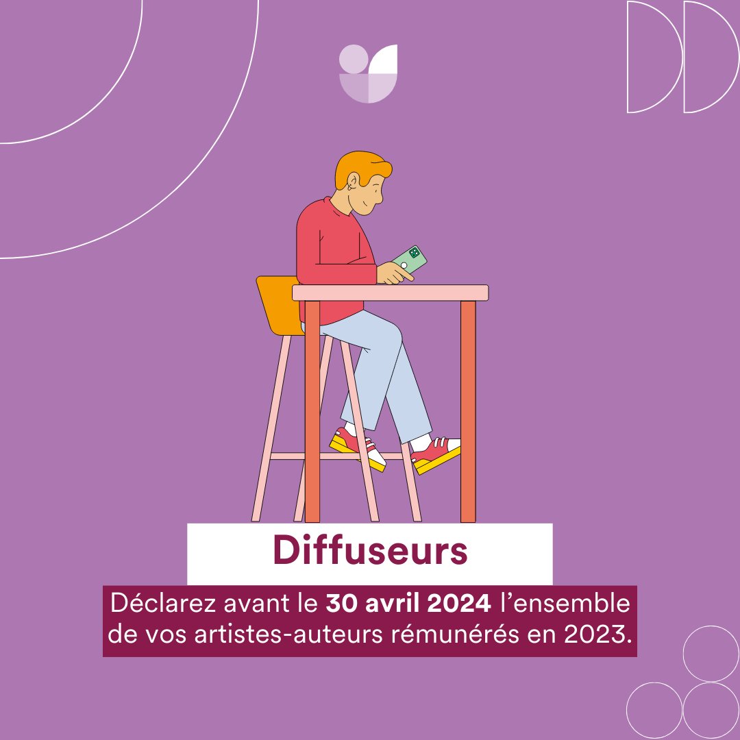 [#Diffuseurs] RAPPEL 🚨 J-1 pour déclarer l’ensemble de vos artistes-auteurs rémunérés en 2023. 2 possibilités : 👨‍💻 remplir une annexe en ligne 📝 ou réaliser un document normé depuis le logiciel de votre structure. ➕ d'infos sur bitly.ws/33Srq