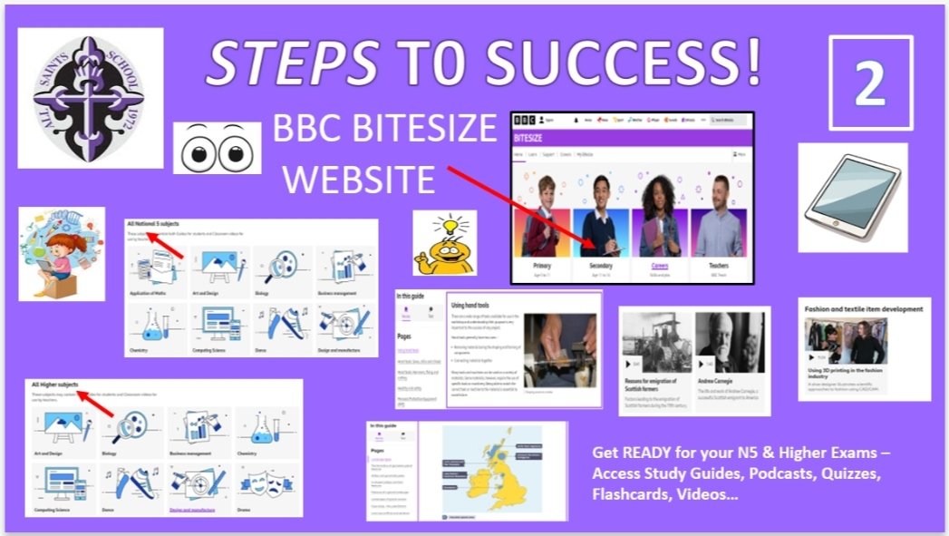 In the spotlight 🔦today, is BBC Bitesize 💻. A brilliant revision resource jam-packed with study guides, videos, podcasts, quizzes, flash cards...& much more. Well worth a look 👀 #examprep @allsaintsrcsec