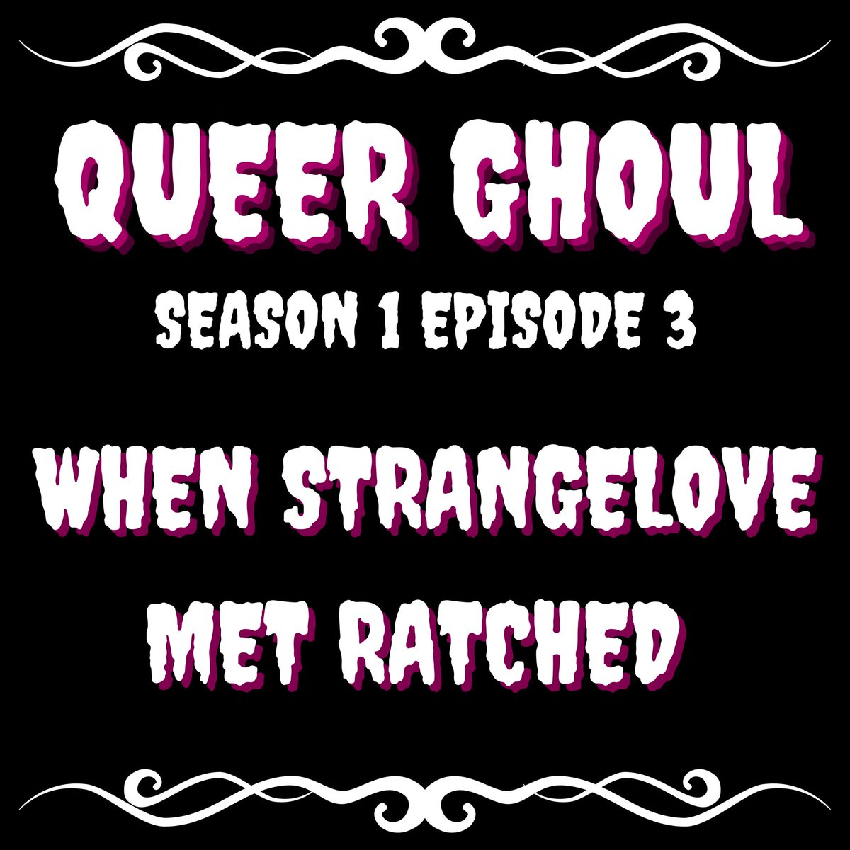 “An up and coming young rock and roller gets more than they bargained for when she acquires her role model's prized bass guitar.”

S1 E3: WHEN STRANGELOVE MET RATCHED is out now all major platforms! #QueerGhoulPod 

#Podcasts #Horror #LGBTQ #HorrorPodcast #FictionPodcast