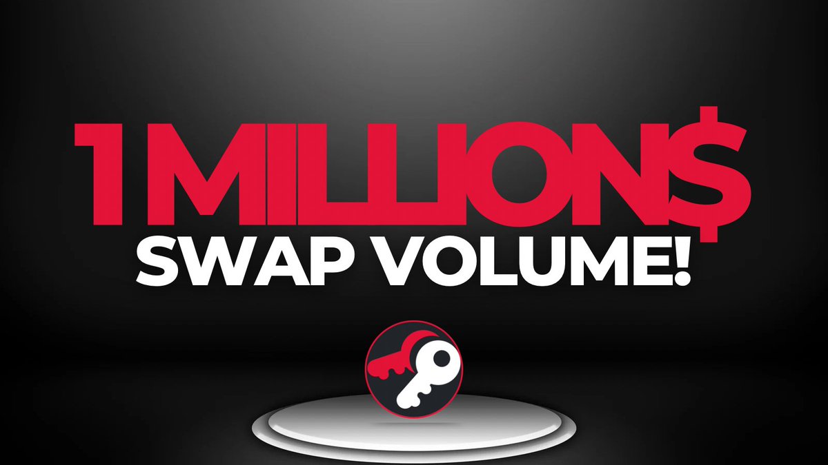 We have officially reached ONE MILLION💲in Swap volume! 🎉 Can you believe it? The Swap feature is being used more and more every day, and we can't help but feel thrilled about it. Thank you all for helping us achieve this amazing milestone. 🚀