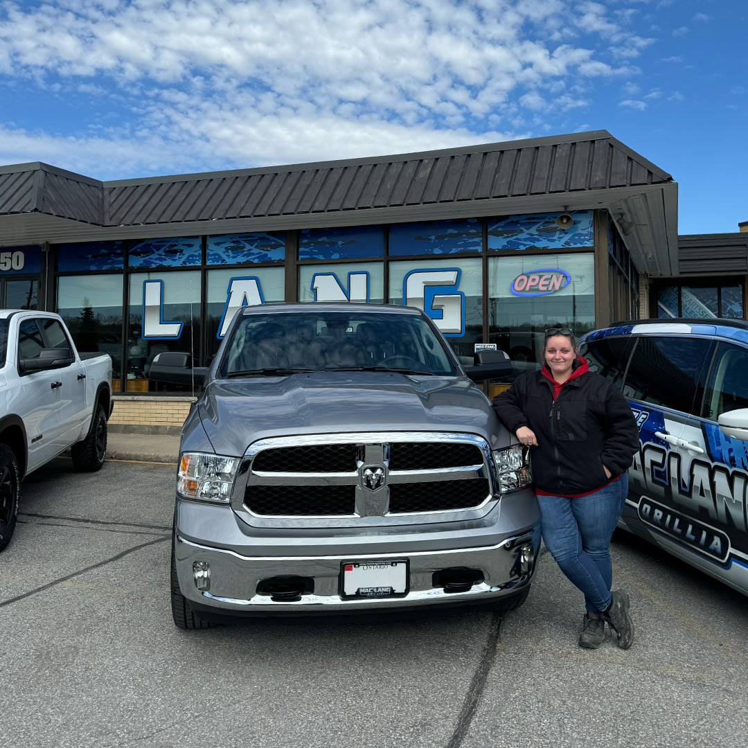 Huge congrats, Jessica!  Your new 2023 Ram Classic rocks!  Welcome to the Mac Lang family – here's to hitting the road in style! 🎉

#Orillia #family #muskoka #midland #barrie #buyerschoice #ram #ram1500