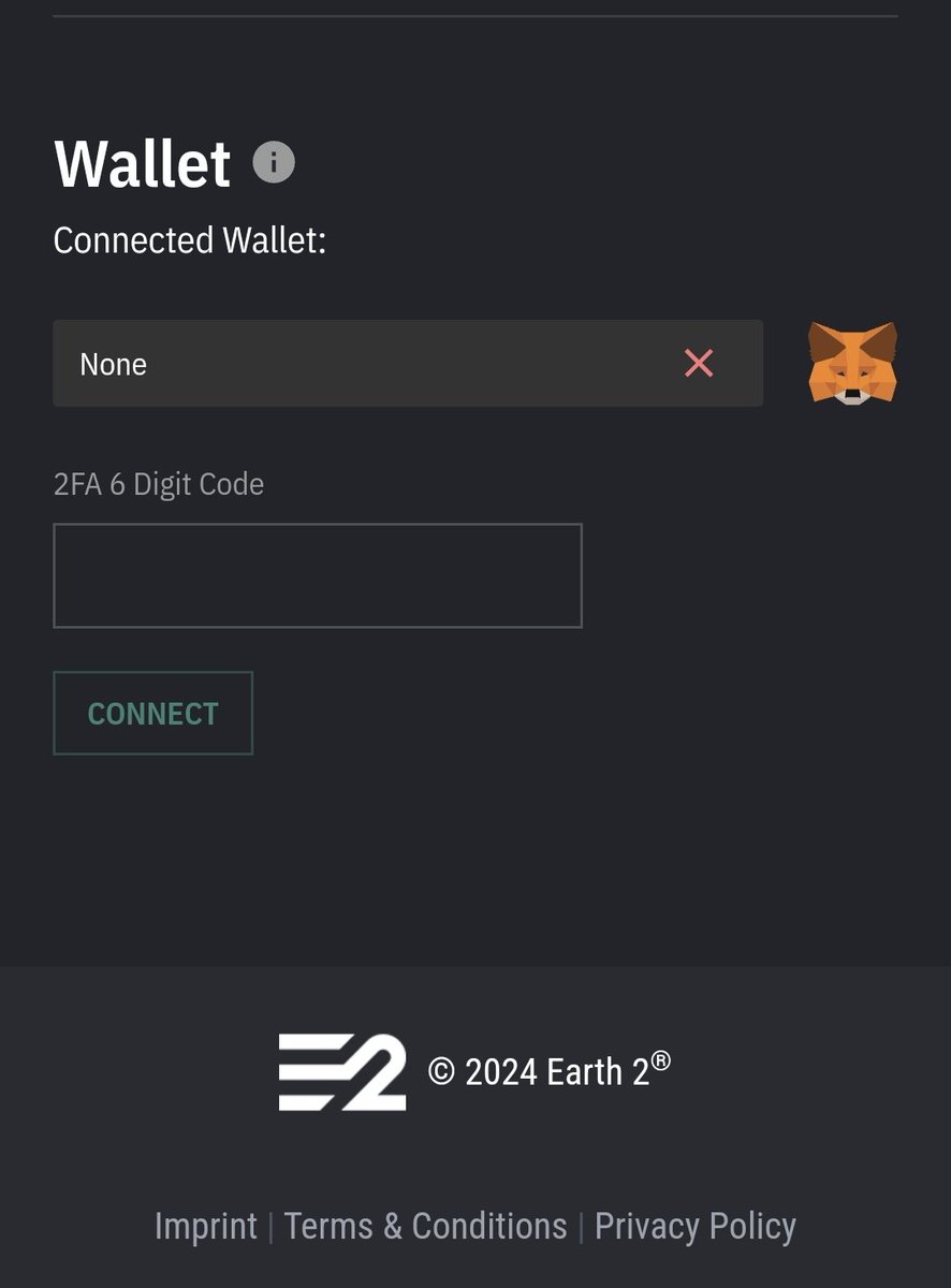 You can now connect your Metamask Wallet in settings. 

#Earth2 #Metaverse #Metamask