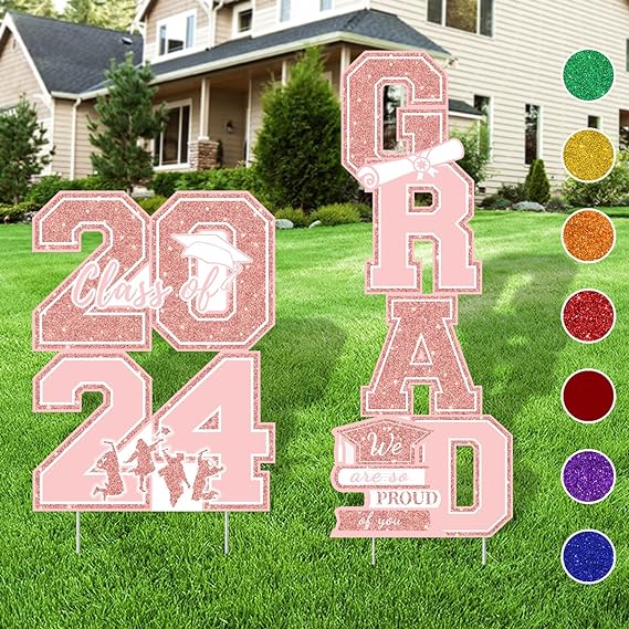 Let everyone know you have graduated with this Class Of 2024 Graduation Decoration Yard Signs - 4pcs Waterproof (Pink) partysupplyboxes.com
partysupplyboxes.com/p/graduation-y…
#happygraduation #graduationday #classof2024 #yardsigns #4pieceset #graduationdecorations #2024graduation #party