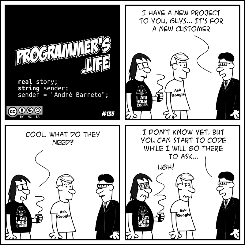 developers_life's tweet photo. Comic #135 (25/09/2015): New project https://t.co/74amG0zC7z #developerslife #webcomic https://t.co/uOBwBidQUC